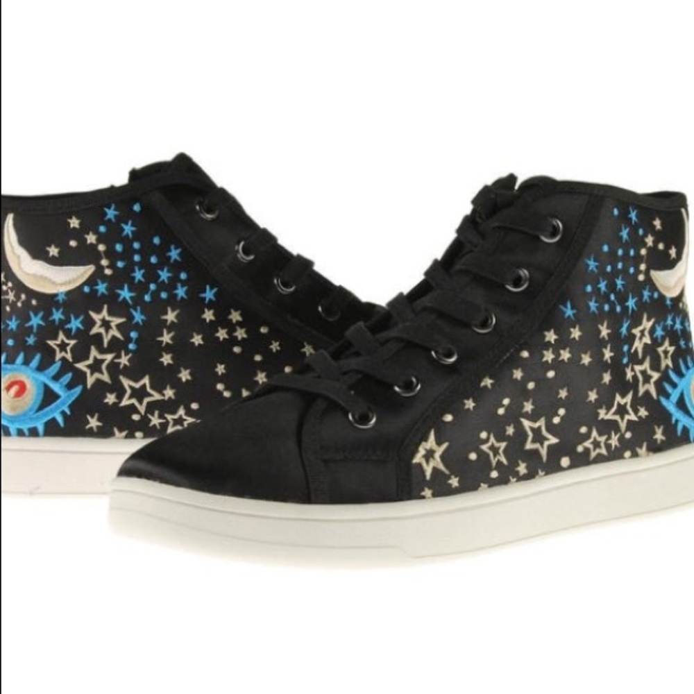 Steve Madden Colette Sneakers Satin Embroider 9.5